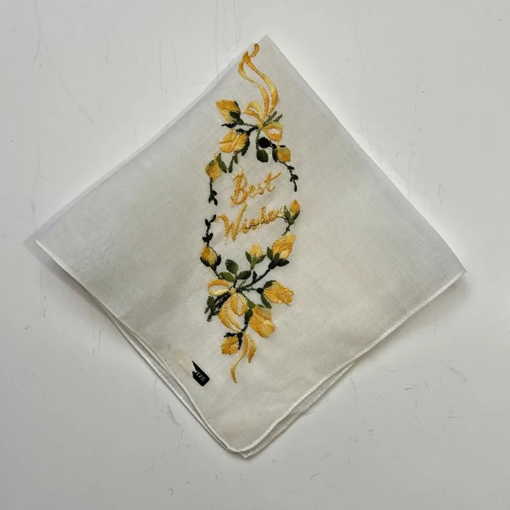 Heirloom Linen Cottagecore Handkerchief Fancy Cottage Vintage Feminine Dainty